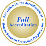 AAHRPP gold-seal accreditation logo